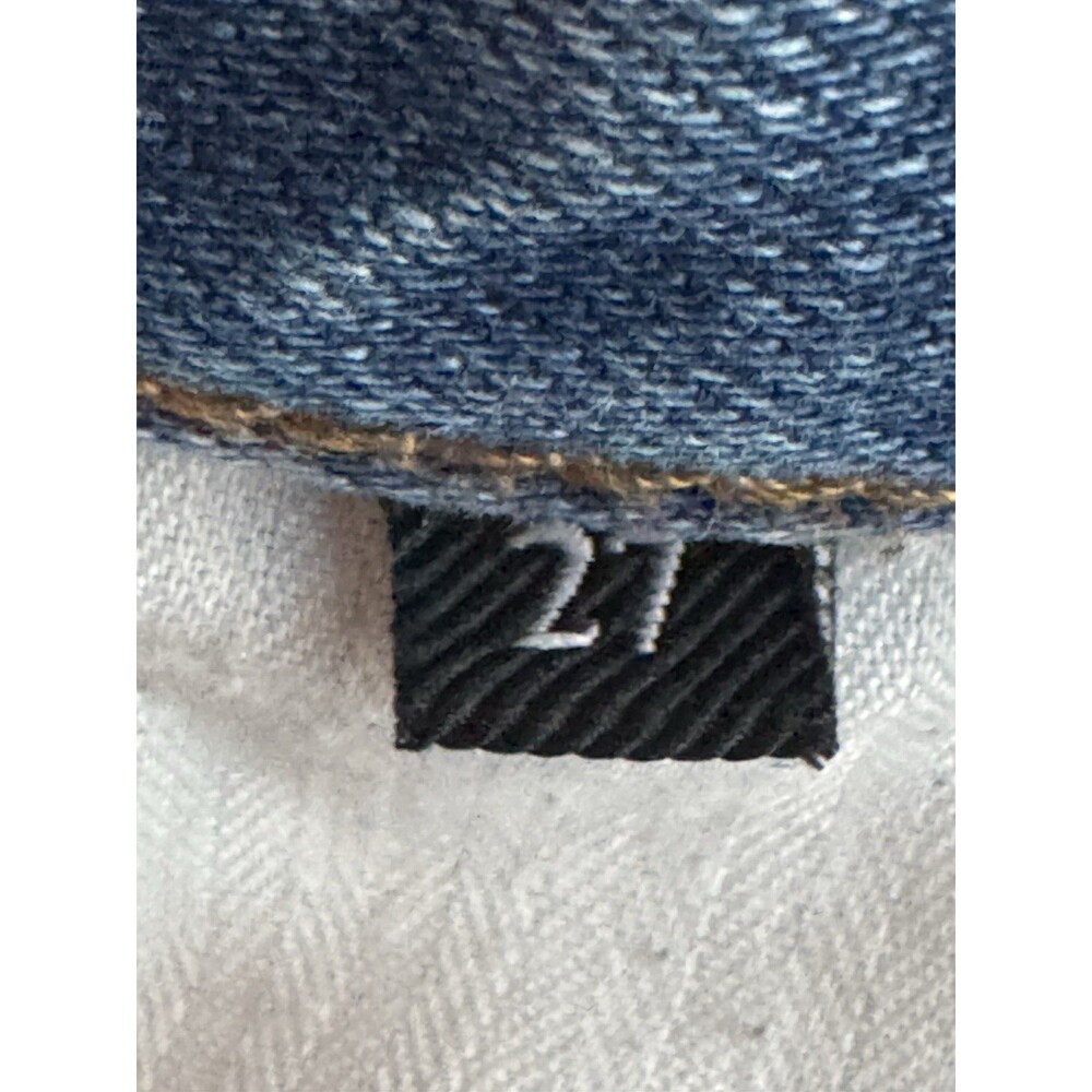 7 For All Mankind Womens Star Panel Easy Straight Button Fly Jeans Blue Size 27 - Picture 9 of 14